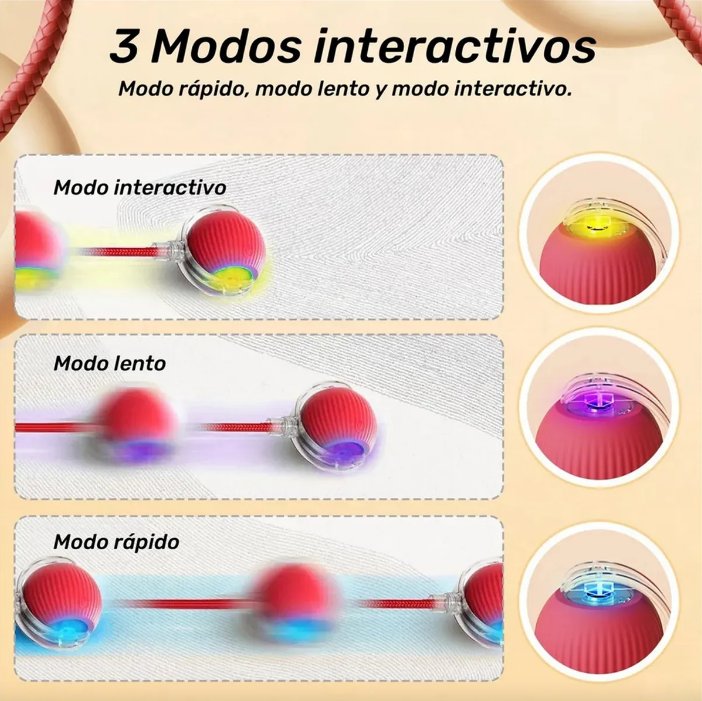PELOTA INTERACTIVA + OBSEQUIO CEPILLO PARA MASCOTAS