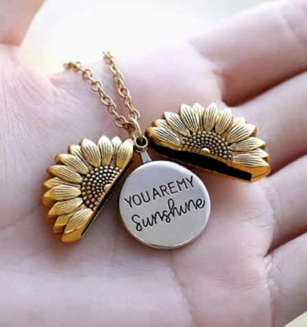 COLLAR GIRASOL + OBSEQUIO RELOJ DE PULSERA